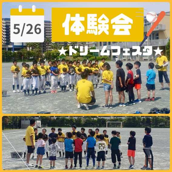 野球体験会★ドリームフェスタ開催しました！